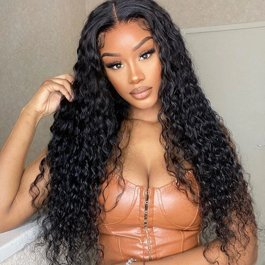 Waterwave 13x4 HD Lace Front Human Hair Wig 180%