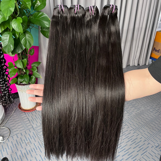 Straight Burmese Virgin Hair Bundles 3